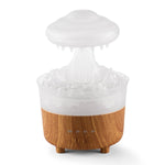 Humidifier- Wood Grain-Water Drop-Aroma Diffuser (white) 